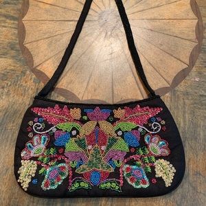 Vtg beaded purse